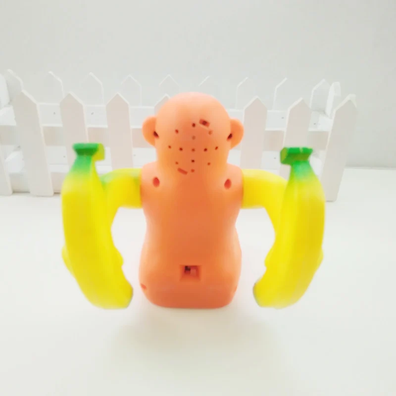 May Turn A Bucket Children Light Music Monkey Playing Electric Flip Orangutan Toys Unisex Electronic Plastic Sounding 2021