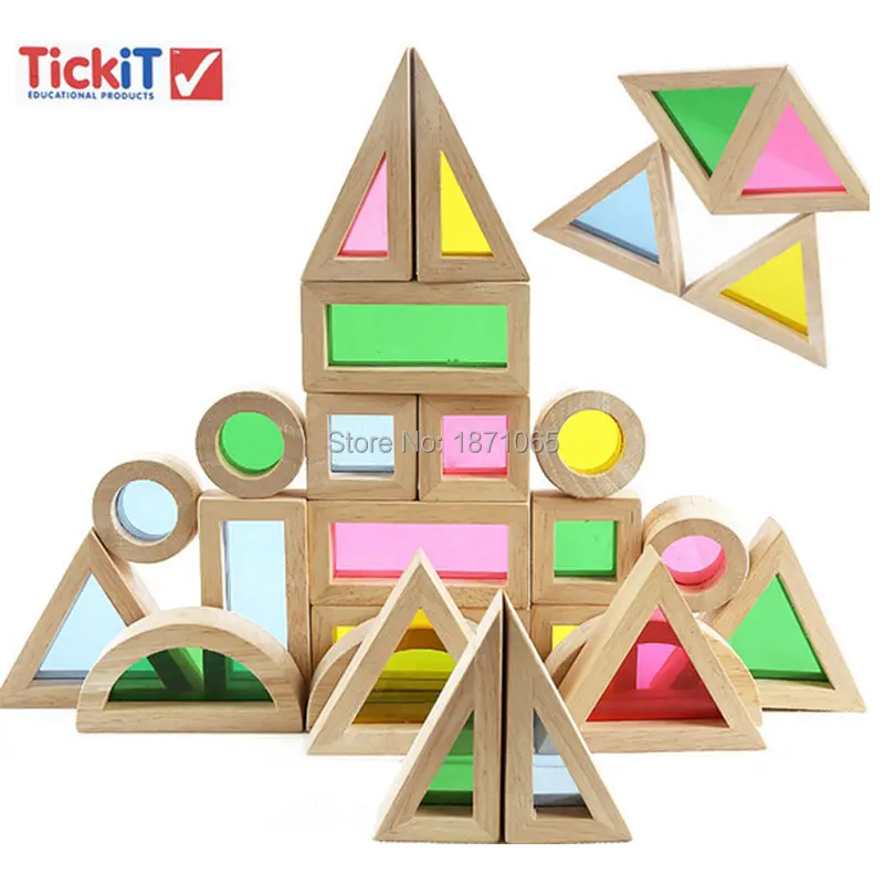 Creative ของเล่นเพื่อการศึกษาเด็ก Tower กองบล็อกอาคารเด็ก DIY ไม้ Assemblage ของเล่นก่อสร้าง