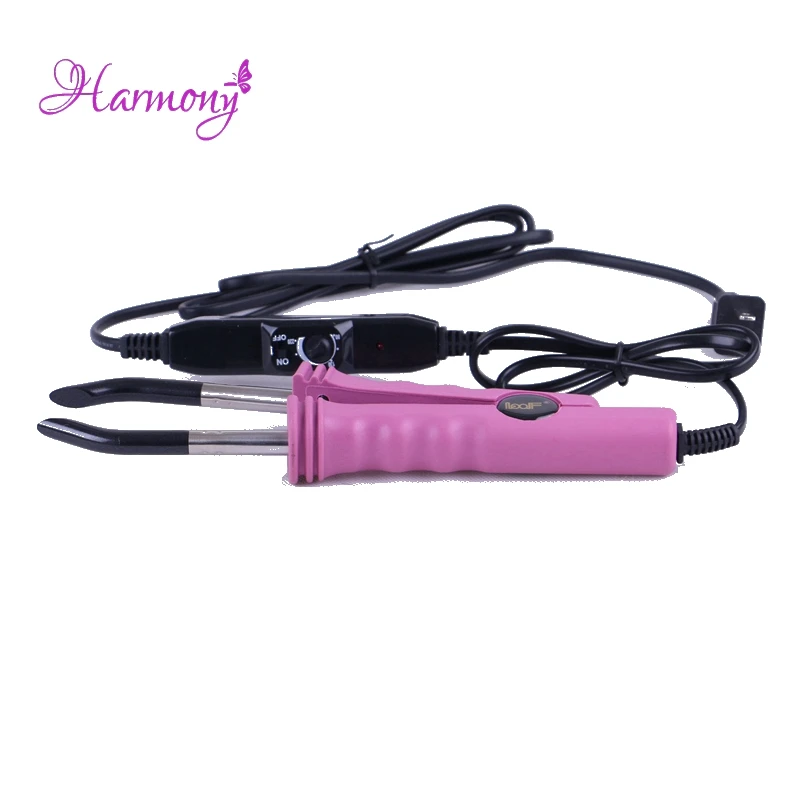 Harmony Plus Hair Black color Adjustable Temperature Loop Fusion Keratin Hair Extensions Iron Connector Tools For Flat-tip hair