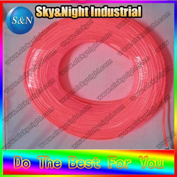 

Free shipping-High brigtness 3.2mm diameter 100m-red el flashing cable neon rope without inverter/driver