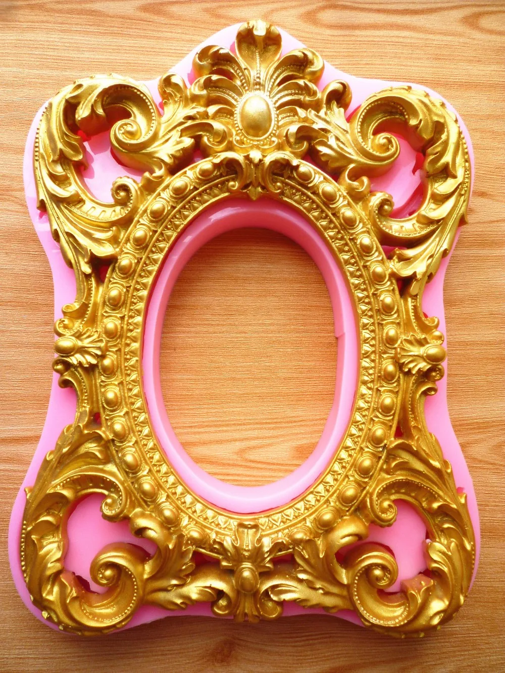 New 3D classic cake mold, retro frame, biscuits chocolate cake decoration tools DIY baking, sugar silicone mold