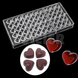 DIY two style Mini heart polycarbonate chocolate candy mold handmade making valentine gift wedding decor baking chocolate tools