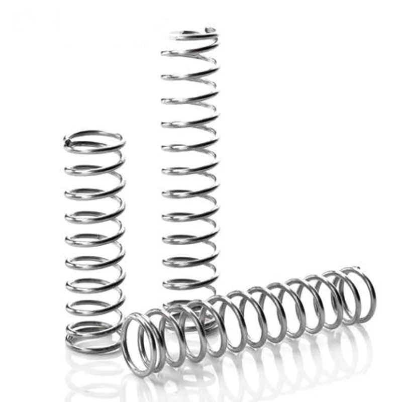 

5pcs 1.6mm Wire diameter Stainless steel Compression springs Y-type Pressure spring 10mm-11mm Outside diameter 10-50mm Length