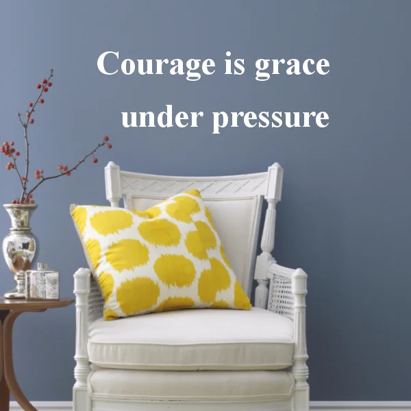 

Courage Is Grace Under Pressure Famous Words Stickers Bedroom Wallpaper Wall Decal Kids Baby Rooms Decor Vinyl Wall