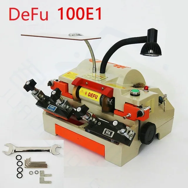 

Defu 100E1 Double head Duplicating Car Auto key Cutting Machine horizontal machine For House Door Key Duplicated Machine