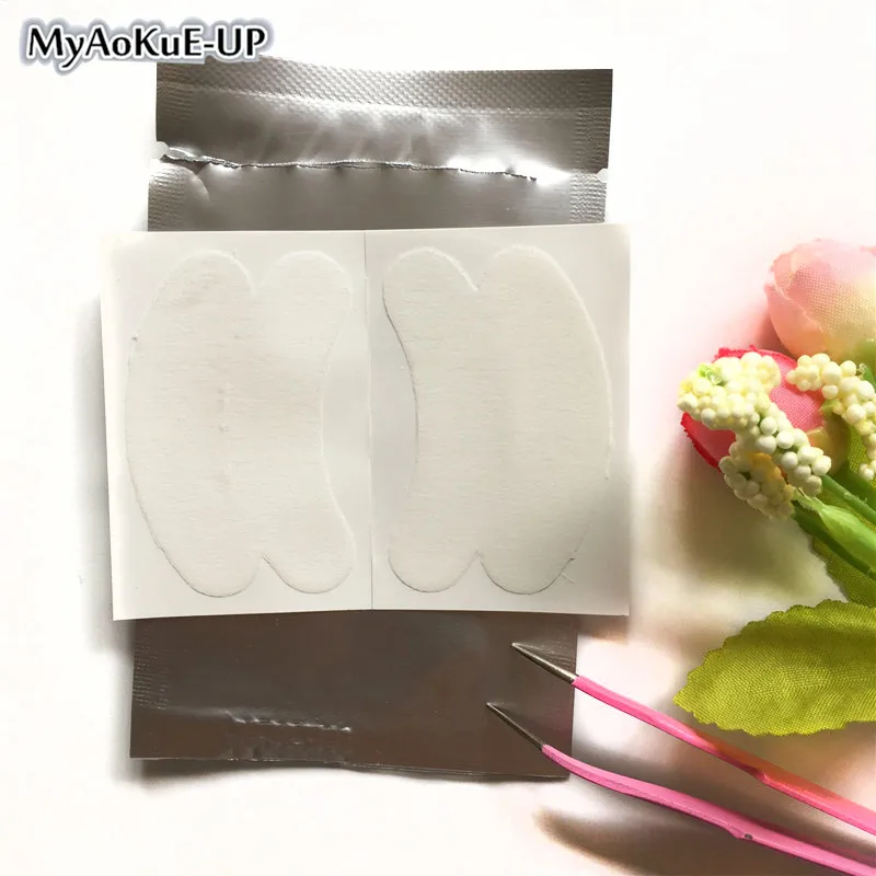 3D Super Thin Silicone Eyelash Under Eye Pad 20packs super thin Eyelashes Extension Paper Patches Eye Pad For Eyelash Extension