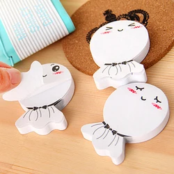 3/pcs Cute Sunny Doll N Times Sticky Notes Memo Pad Paper Sticker Gift Cartoon message Wall stickers Fridge Magnets