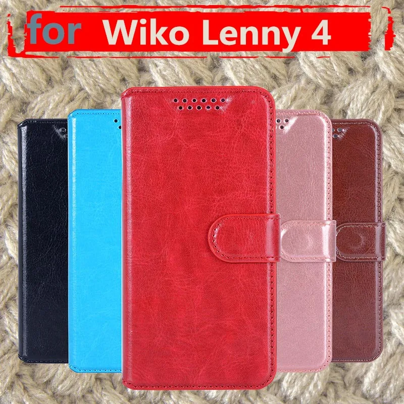 Cases Covers For Wiko Lenny 4 Cover 5.0 inch Luxury Wallet PU Leather Phone Case For Wiko Lenny 4 Lenny4 Flip Back Cover Bag