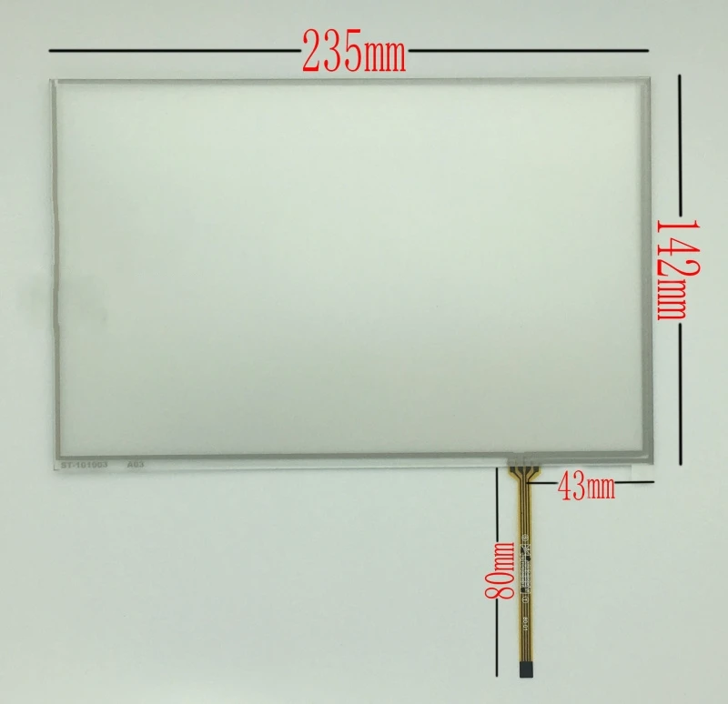 

228*142 MM New 10.1 inch four wire resistance touchscreen IPS LCD hand-written touch panel b101evn07.0 n101icg-l21