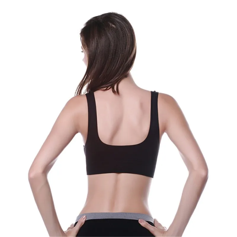 Women Girls Padded Wireless Seamless Bra Vest Tops Rimless Bras Plus Size