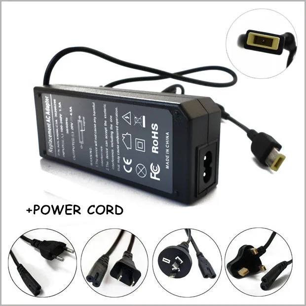 

20V 4.5A 90W AC Power Adapter Laptop Charger Plug For Lenovo IdeaPad Touch S210 S510p U330p U430p Flex 14 14D 15 D