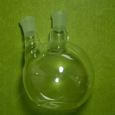 1000ml 2 Neck Flat Bottom Boiling Flask,24/29 Joint,Glass Flask,lab Glassware