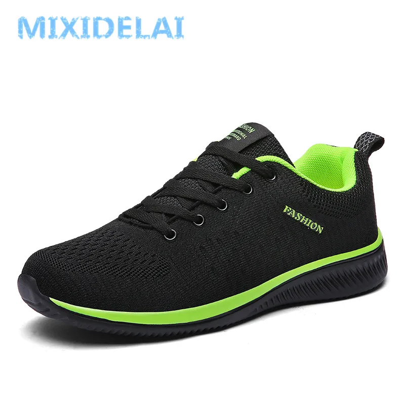 MIXIDELAI New Mesh Men Casual Shoes Lac-up Men Shoes Lightweight Comfortable Breathable Walking Sneakers Tenis Feminino Zapatos