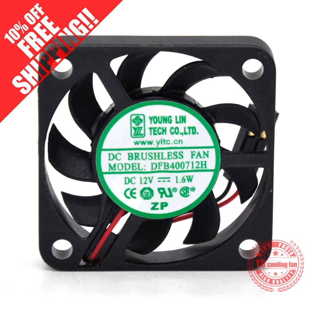 NEW YOUNG LIN DFB400712H 4CM Ball bearing Ultra thin 4007 cooling fan