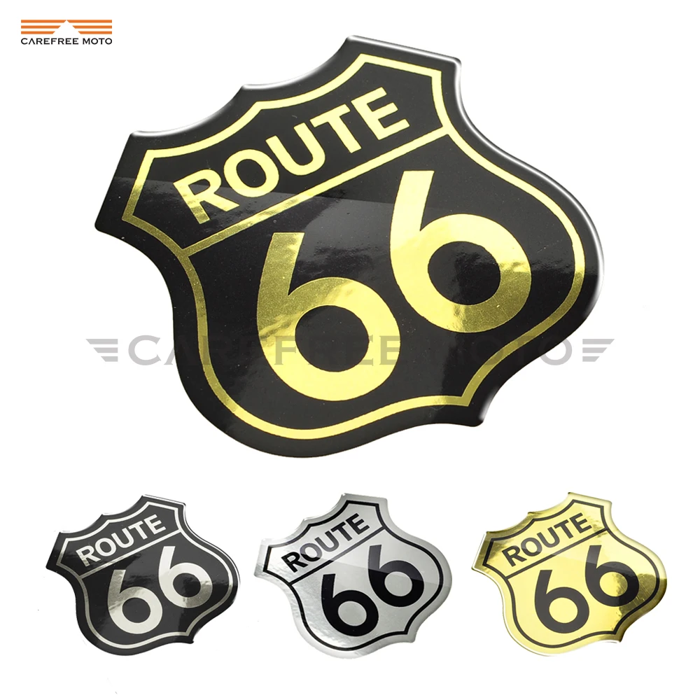 3D Motorcycle Decal Sticker America US The Historic Route 66 Stickers Case for Yamaha Honda Suzuki Kawasaki  BMW Stickers