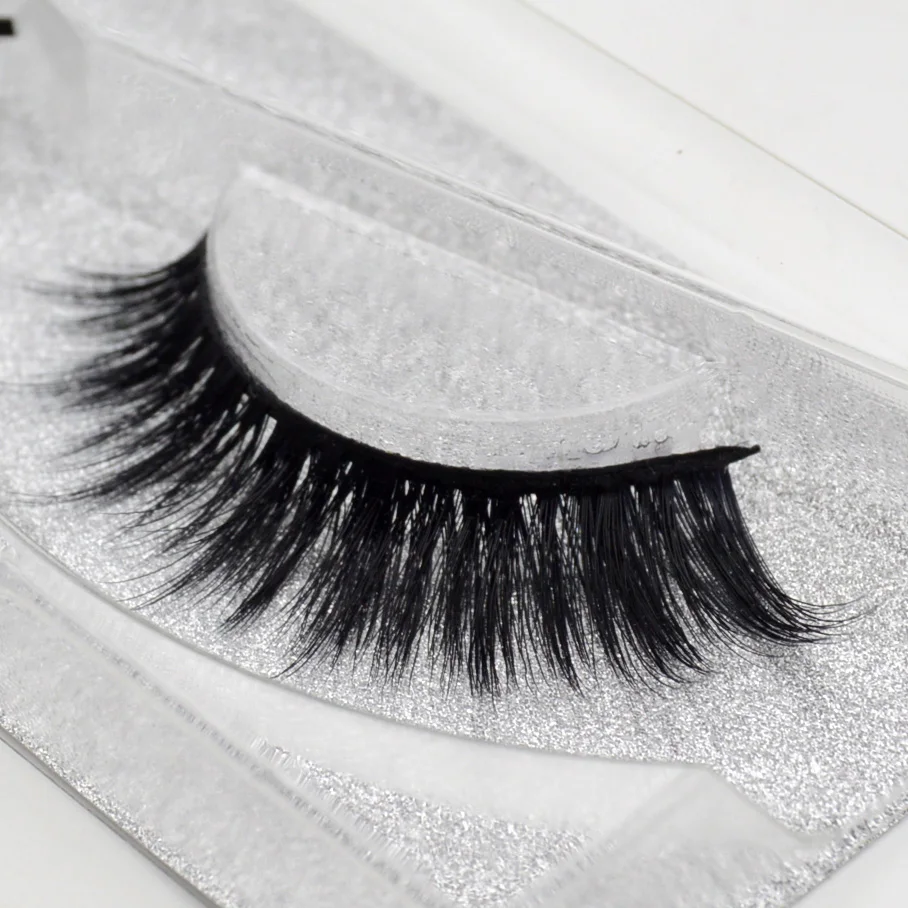 Visofree Faux Mink Eyelashes Wispy Super Thick Eyelashes Natural Plastic Black Band Mink Lashes Extension False Lashes MARILYN