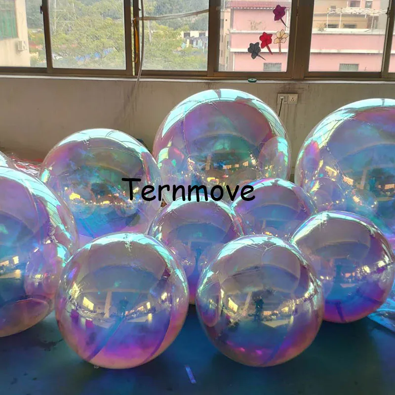 holographic rainbow Reflective Ball Inflatable Mirror Balloon inflatable mirror balloon, inflatable reflective balloon