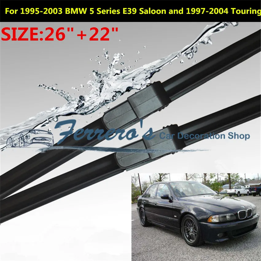 

Car Accessories 2pcs/Lot SG-011 Wiper Blades For 1995-2003 BMW 5 Series E39 Saloon And 1997-2004 Touring 26"+22"