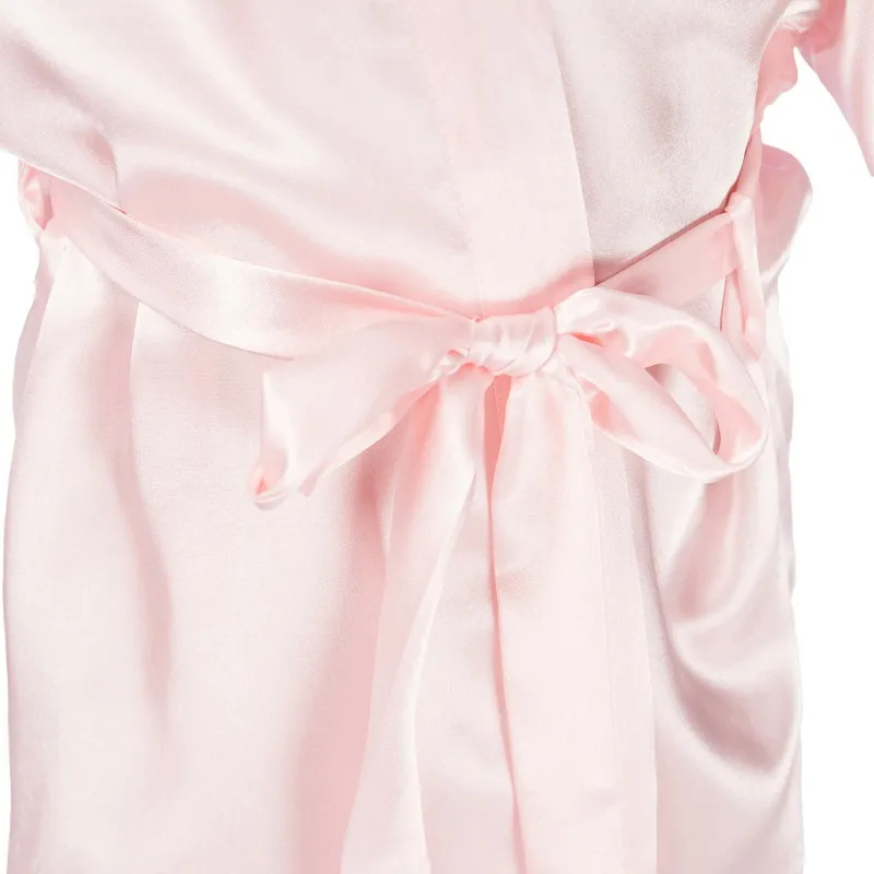 Baby Girls Kid Silk Satin Kimono Robes Bathrobe Sleepwear Wedding Flower Girl Night Dress