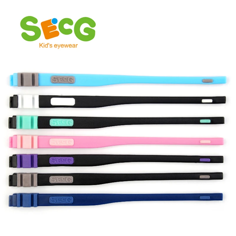 SECG Brand Glasses Legs Feet Detachable Replaceable Glasses Accessories Soft Flexible Colorful Style Customize for Frame