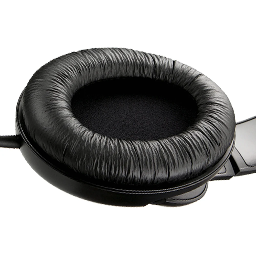 الجملة الجديدة بطانة للأذن الإسفنج المواد الجلدية استبدال وسادات الأذن لسماعة Sennheiser HD 201 HD180 أسود اللون دروبشيبينغ