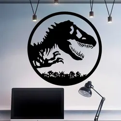 Jurassic Park Dinosaur World Wall Decal Vinyl Home Decor For Kids Room Teens Bedroom Wall Sticker Removable Mural Wallpaper 3432