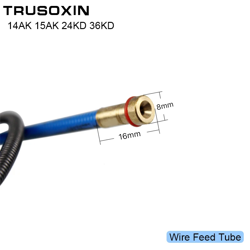 1pcs 14K 15AK 24KD 36KD Torch/Gun Consumables 3M 5M MIG Wire Feed Tube for the MIG Welding Machine