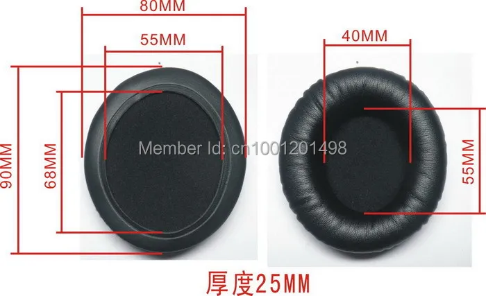Thay Thế Tai Protein Miếng Đệm Tai Nghe Tai Nghe Nhét Tai Đệm Cho Tai Nghe Sennheiser HD485 MM550 PX360 HD465 Ti Ng? M Ch? Ng L? Ch R? Ng (Tai Nghe Đệm)