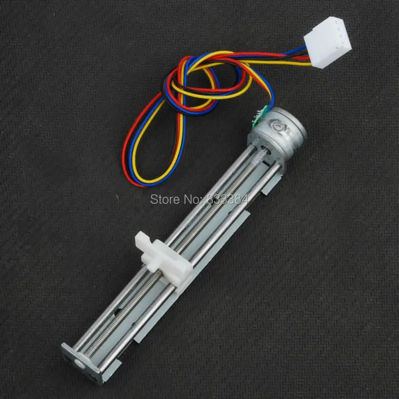 2pcs Dc 4-9v 500mA 2 Phase 4 Wire Drive Stepper Motor Screw with Nut Slider Step Angle 18 degree