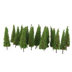 50 pcs Train Layout Model Tree 1:100 HO OO Scale Garden Wargame Diorama Scenery