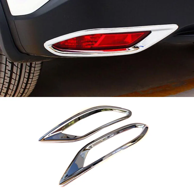 

ACCESSORIES CHROME REAR BUMPER FOG REFLEX LIGHT COVER TRIM MOLDING LAMP GARNISH FOR HONDA VEZEL HRV HR-V 2014 2016 2017 2019