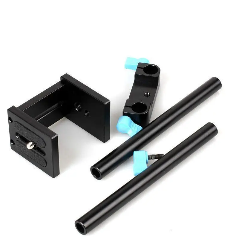 Sonovel جودة عالية 15 مللي متر نظام دعم قضيب السكك الحديدية اللوح الأساسي جبل لكانون DSLR اتبع التركيز تلاعب 5D2 5D 5D3 7D