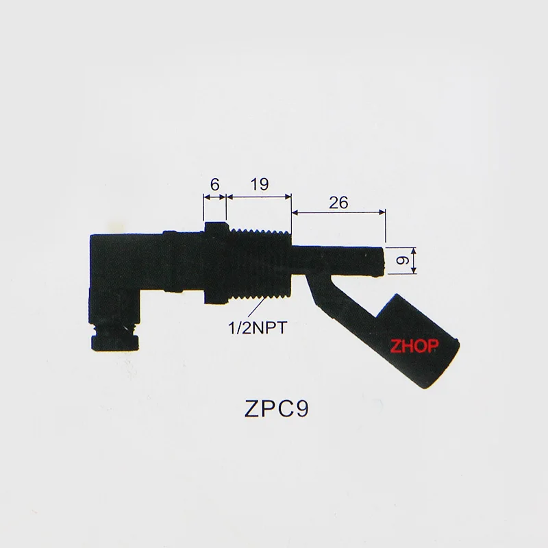 Imagem -04 - Interruptor Zpc9 para Nível de Água com Sensor Lateral 100v 220v 2npt