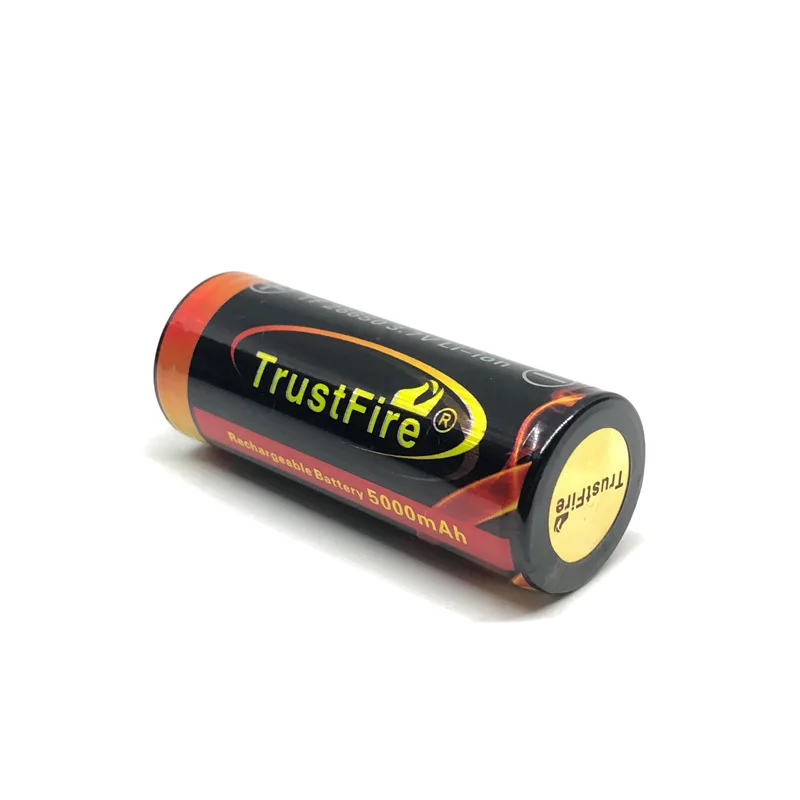 

TrustFire 26650 Protected 5000mAh 3.7V Lithium Colorful Battery Rechargeable Batteries with PCB For Flashlights Torch