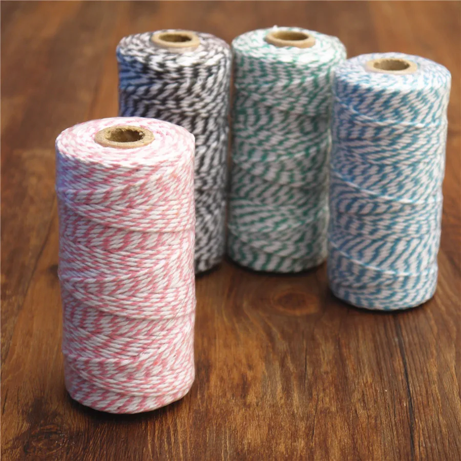 1pcs Spool of Baker Twine Divine Twine  Yards Spool 12Ply Thick Baker's Cotton Twine Bakers Twine packaging gift wrapping card