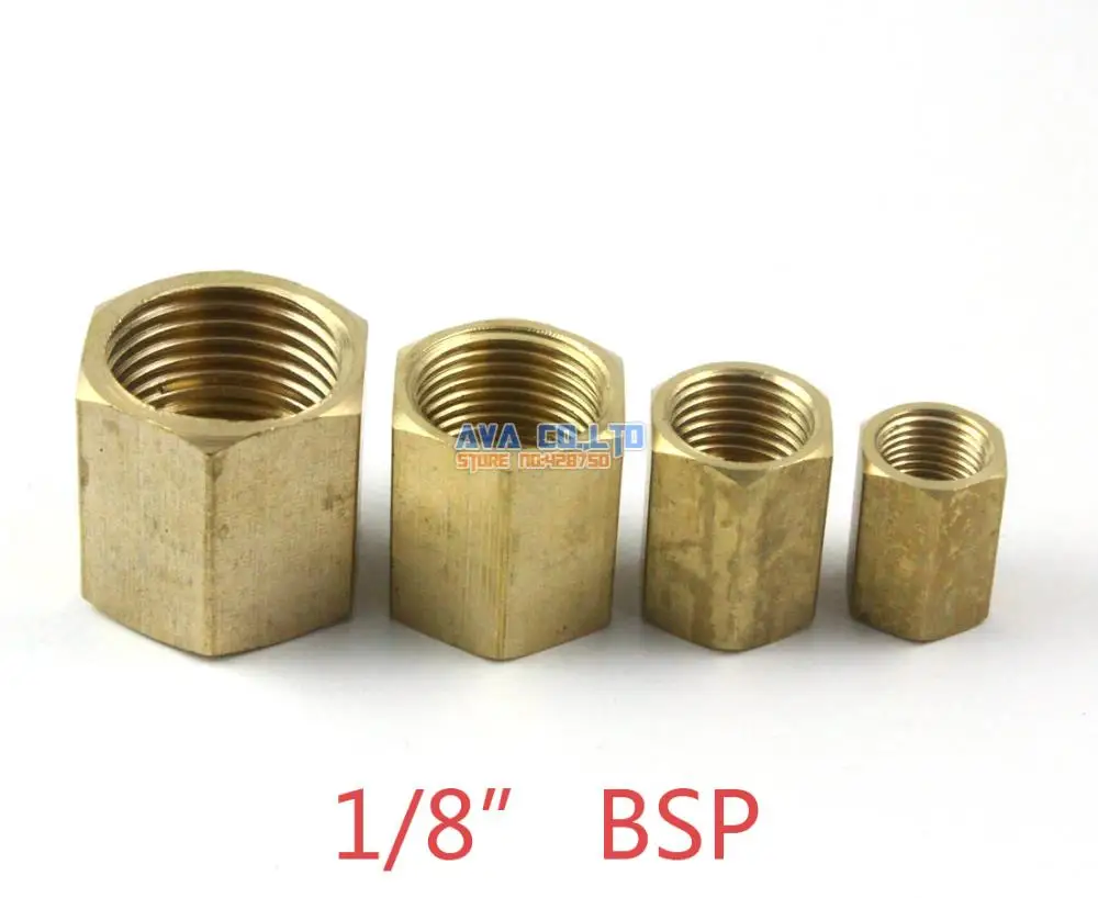 

20 Pieces Brass Female 1/8" BSP Hex Pipe Fitting Fuel Air Gas Water Hose Connector Coupler