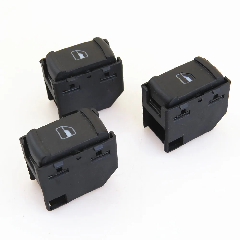 

FHAWKEYEQ Qty 3 Car Window Glass Switch Button For VW Passat B5 3B Jetta MK4 Golf MK4 Bora 3B0 959 855 B 3B0 959 855B 3B0959855B