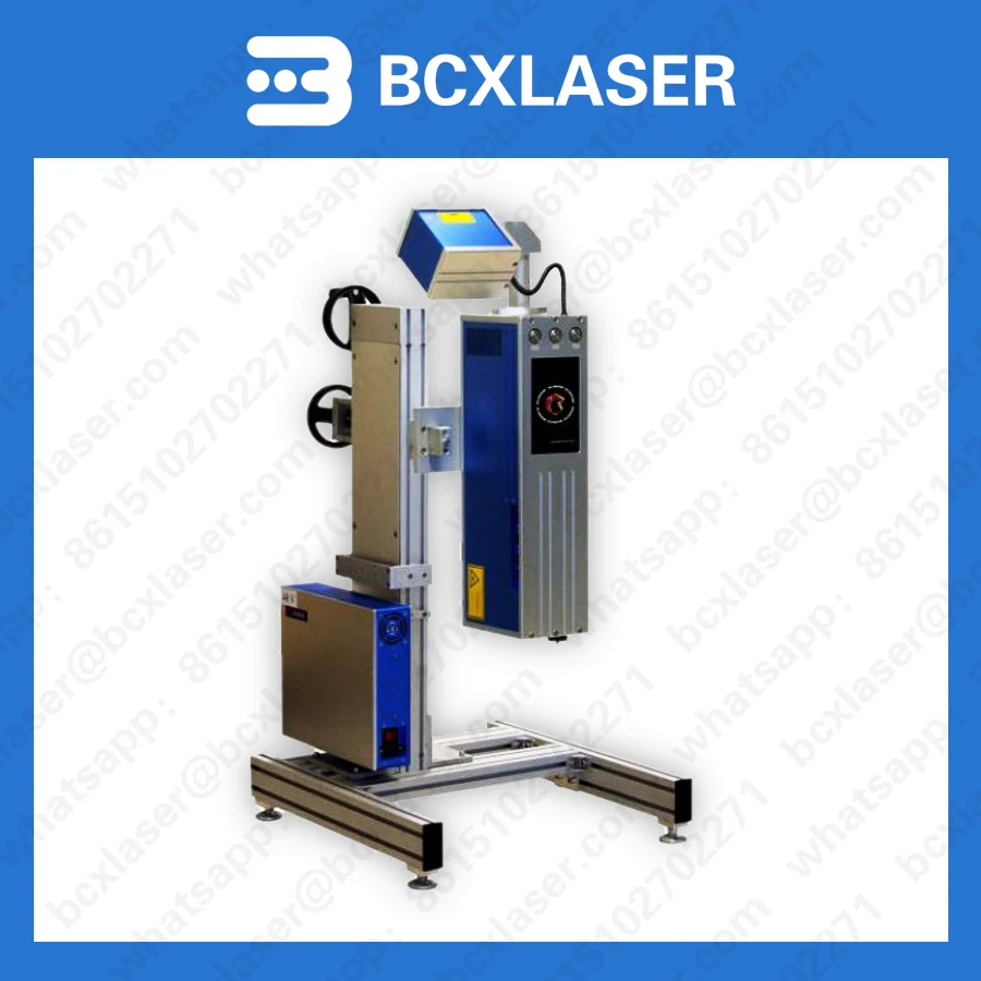 Online Flying Ear Tag Laser Marking Machine /Fiber Laser marking bottles 20W30W