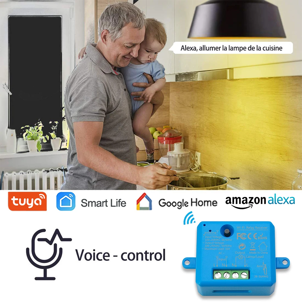 Tuya Smart Leven Wifi Socket Tiny Module Diy Smart Home Automation Google Home Echo Alexa Voice Control App Afstandsbediening