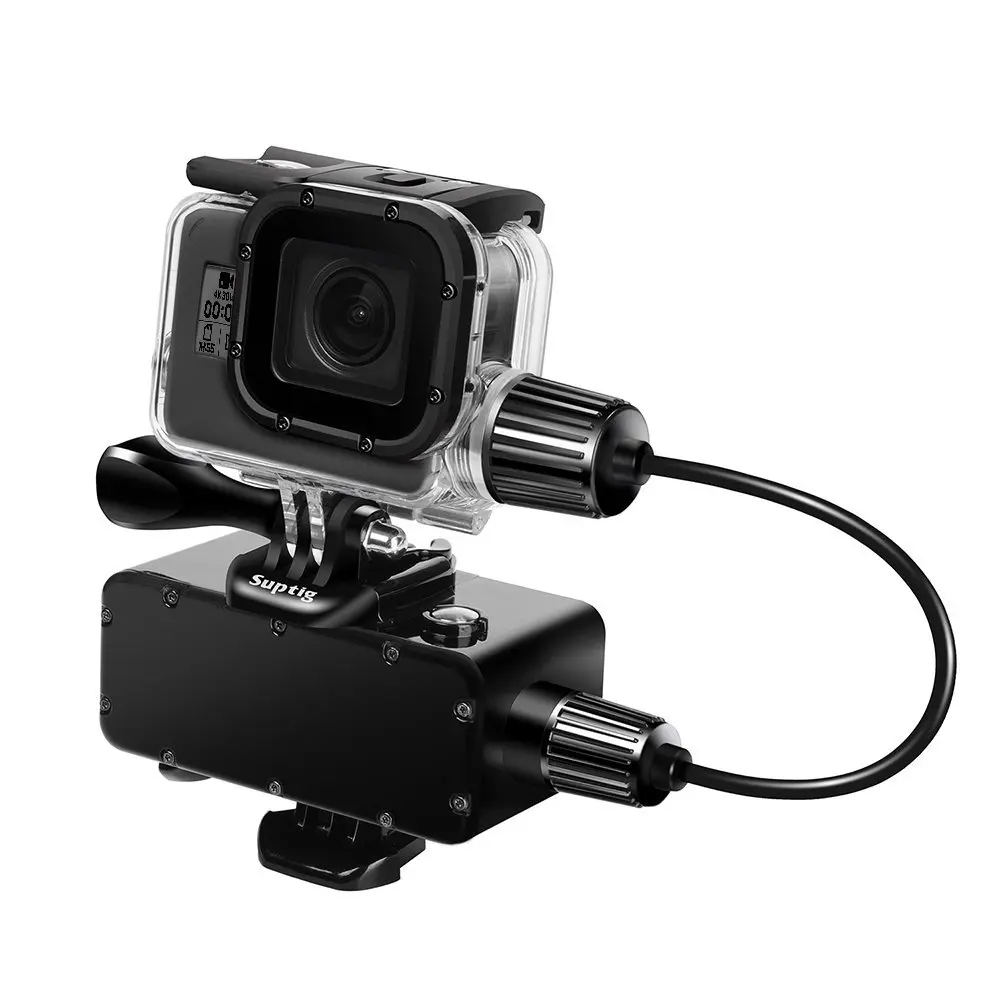 Waterproof power bank+Diving Protection Housing Case Charging For GoPro Hero 7 5 6 Hero 4 3+ 3 Underwater Battery Shooting Set