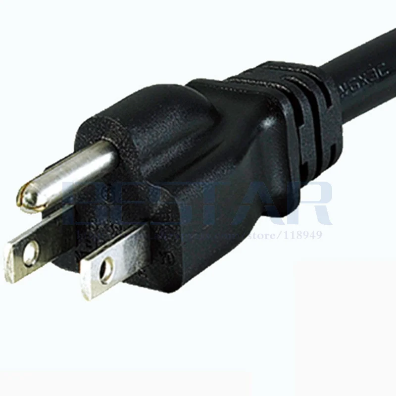 NEMA 5-15P 3pin male plug to IEC 320 C5 IEC320 Cloverleaf short AC Power cable cord 20CM For AC Adapter Laptop Notebook