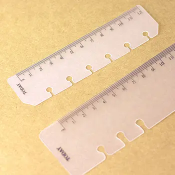 Today Ruler A5 A6 A7 PP Matt Frosted Planner Agenda Dokibook for 6 Holes Loose Leaf Spiral Notebook Organizer