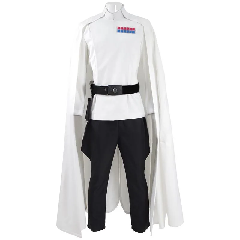 

2018 Rogue One Director Orson Krennic Cosplay Costume Men's Cloak Suit Full Set Halloween Officer Uniform with Badge