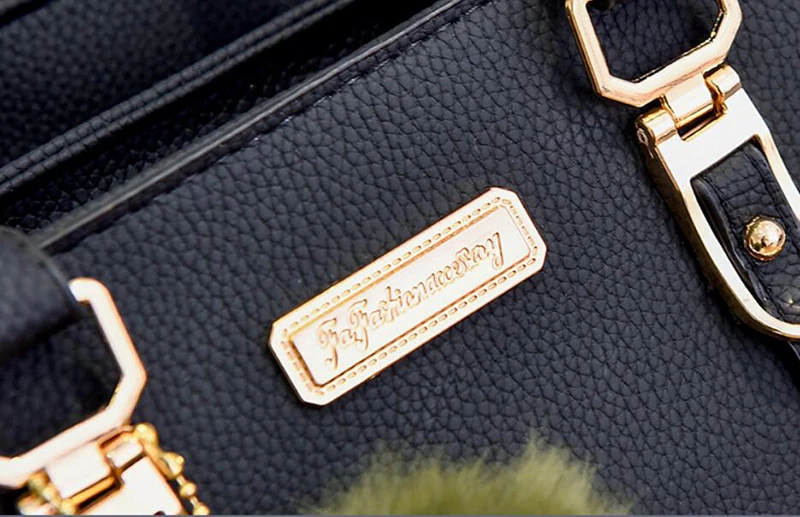 Yogodlns Frauen Perlen Anhänger Handtasche Damen geprägte Umhängetasche Damen Messenger Bag Hairball Taschen hochwertige Tasche – Detail 34