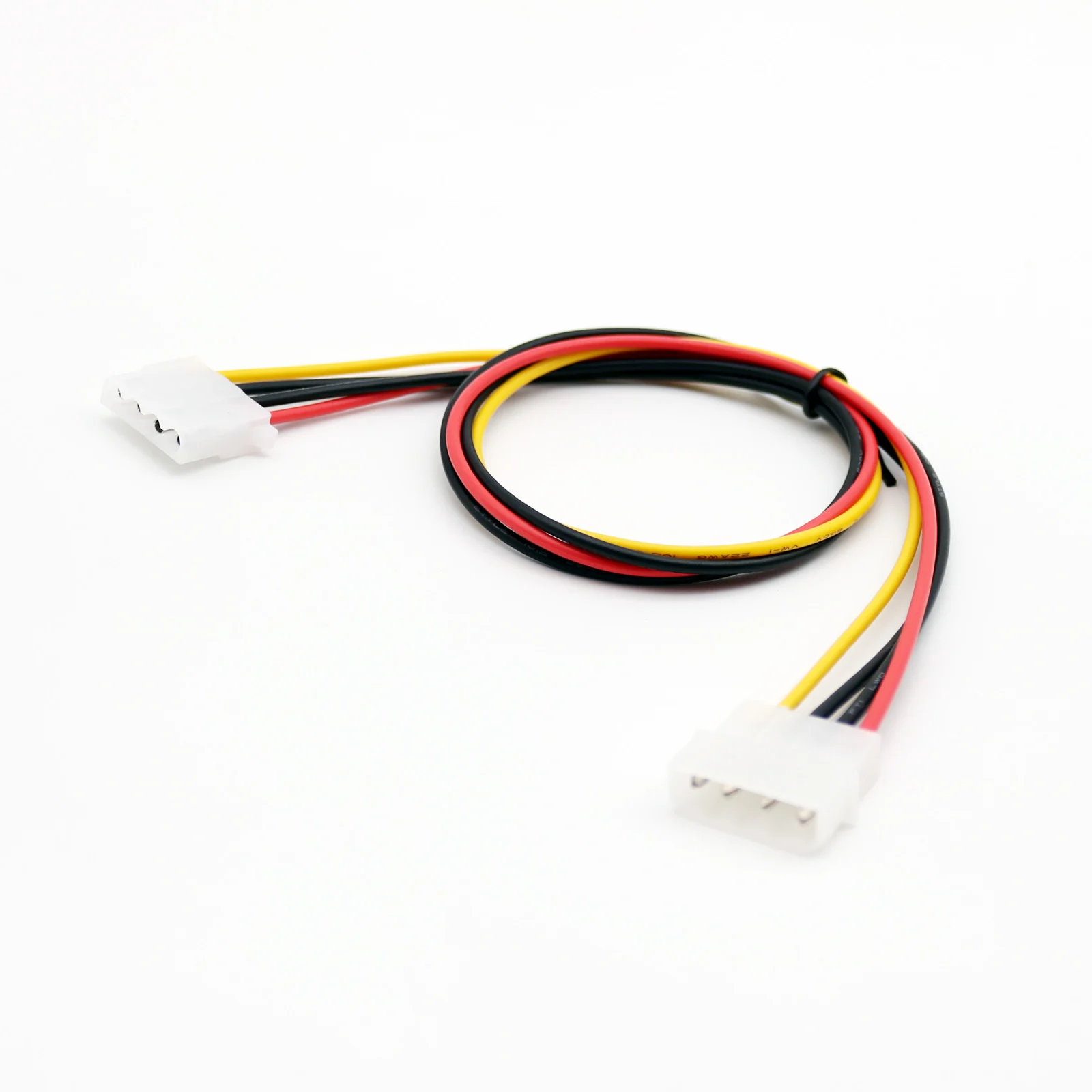 1pc 50cm/1.5ft IDE 4 PIN Molex Power Male to IDE 4 PIN Molex Female Jack Extension Adapter Connector Cable