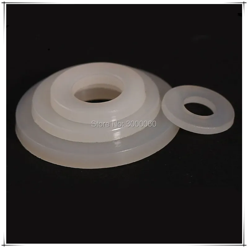 M10*25mm*2.0mm White Plastic Nylon Harden Insulation Large Flat Washer 300pcs/Bag