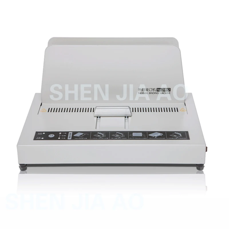 

3882 Thermal Binding Machine Electric Binder Hot Melt Binding Machine Glue Binding Machine 220V 3 minutes Warm-up 40mm