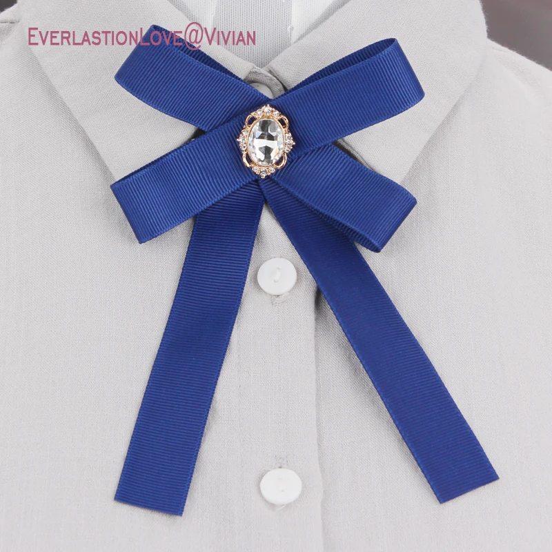 SUQI-broches de lazo de moda para mujer, alfileres de joyería para mujer, lazo de cuello, broche de lazo para mujer, broche de corbata para fiesta, boda 2019