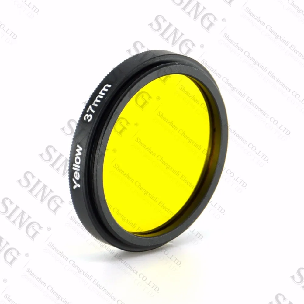 Yellow 30 37 40.5 43 46 49 Full Color Colour Camera Lens Lenses Filter 30mm 37mm 40.5mm 43mm 46mm 49mm For All DSLR Camera