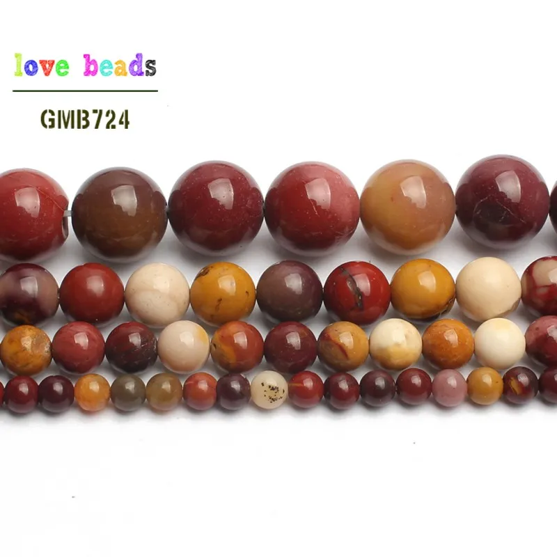 Perline rondelle Mookaite colorate naturali per la creazione di gioielli 15,5 pollici/filo Scegli la misura 2/3/4/6/8/10/12mm Collana braccialetto